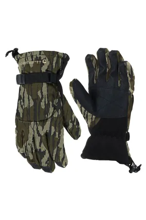 Carhartt Insulated Hunt Waterproof Gloves for Men in Camo | A528CAMO