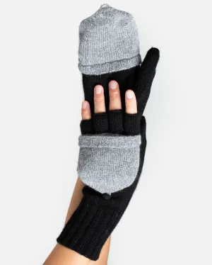 Cashmere Color Block Pop Top Gloves
