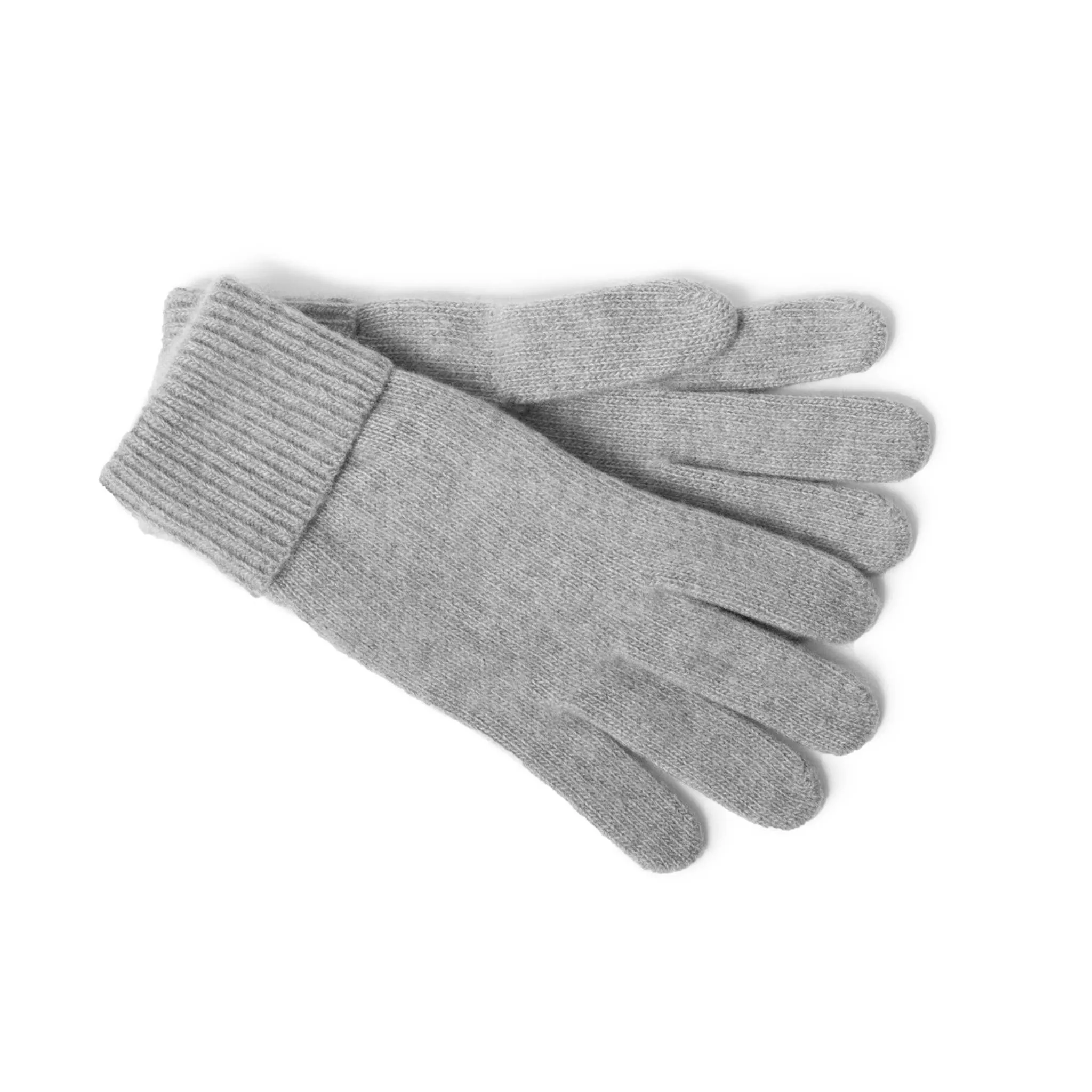 Cashmere Gloves With Ribbed Cuff: Sulfur