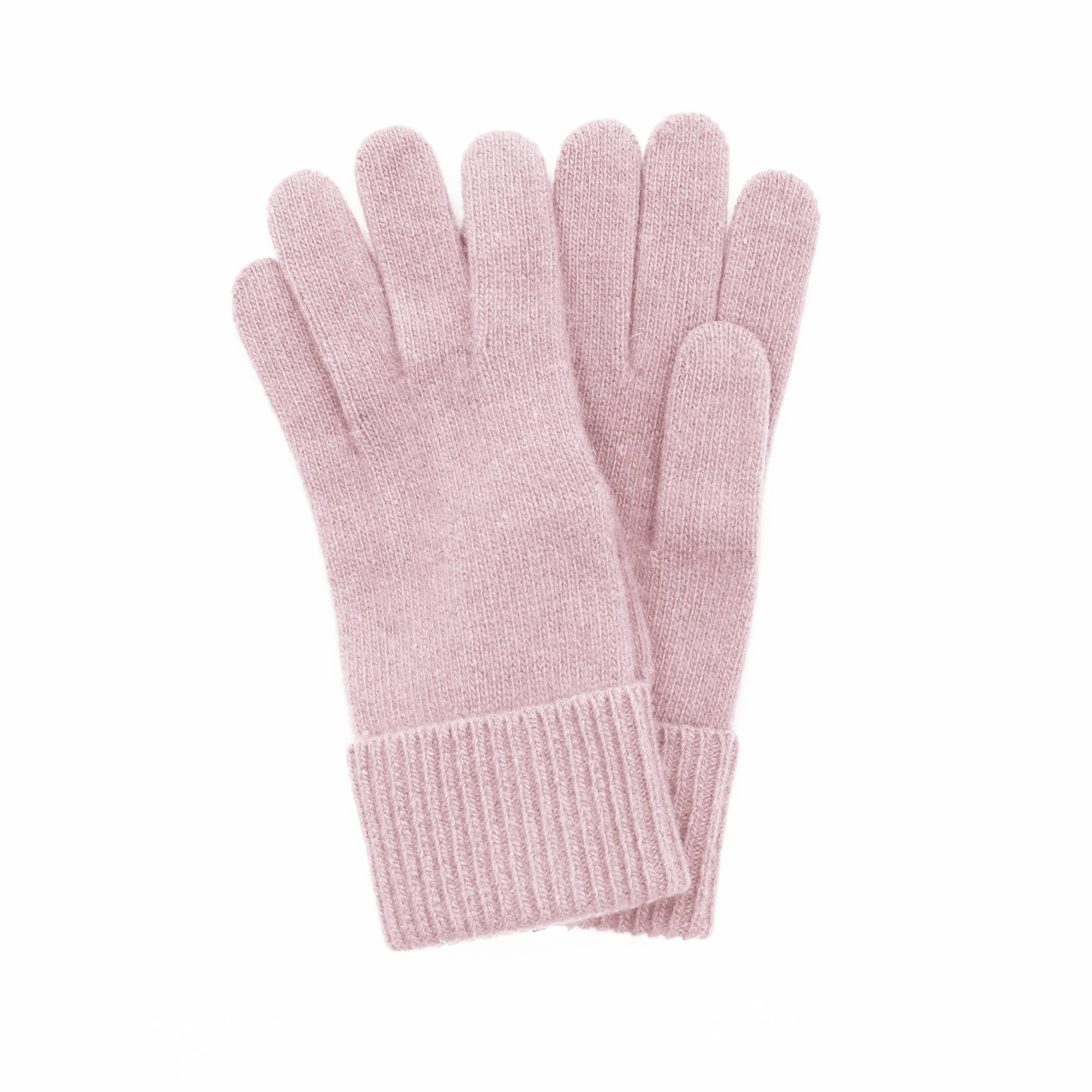 Cashmere Gloves With Ribbed Cuff: Sulfur