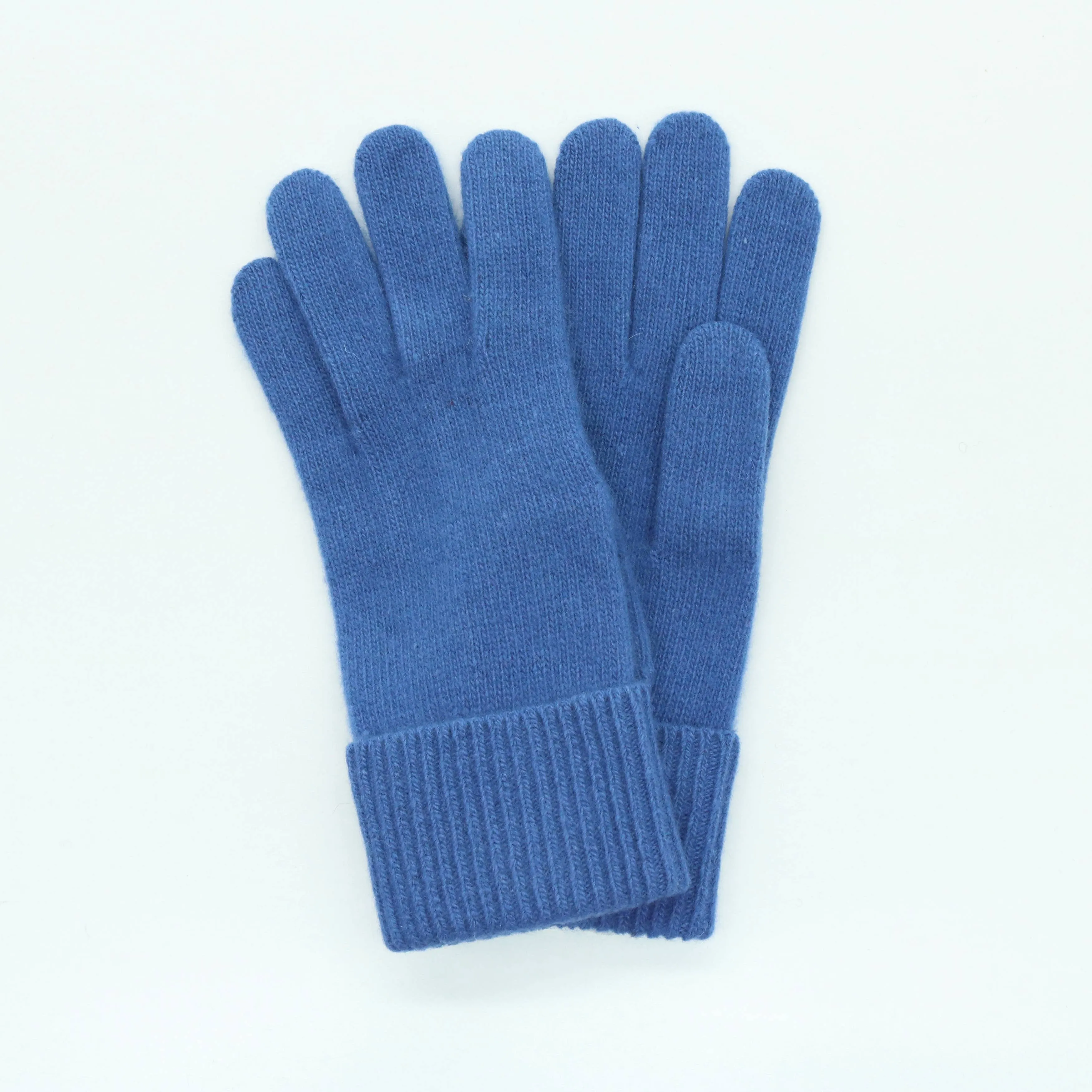 Cashmere Gloves With Ribbed Cuff: Sulfur