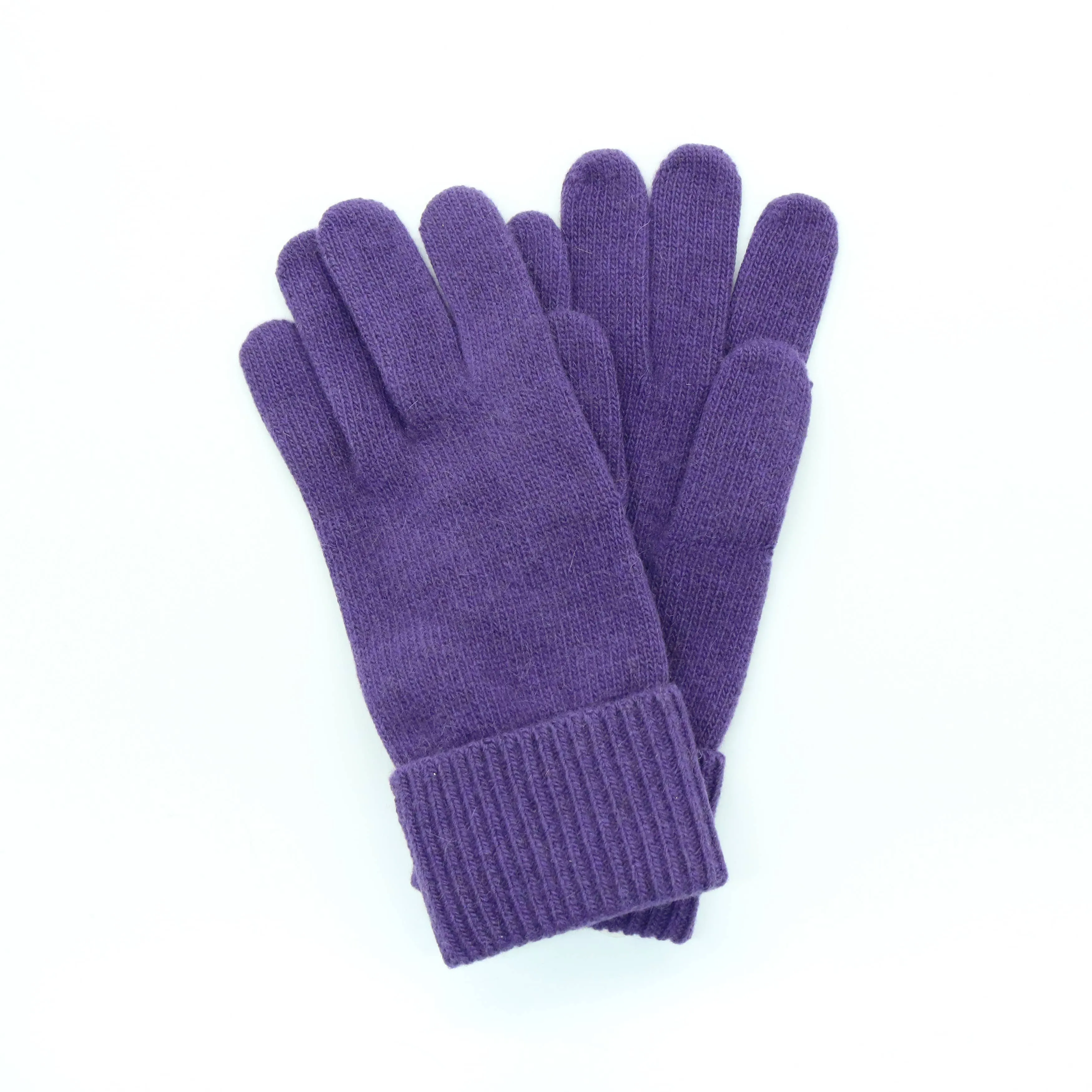 Cashmere Gloves With Ribbed Cuff: Sulfur