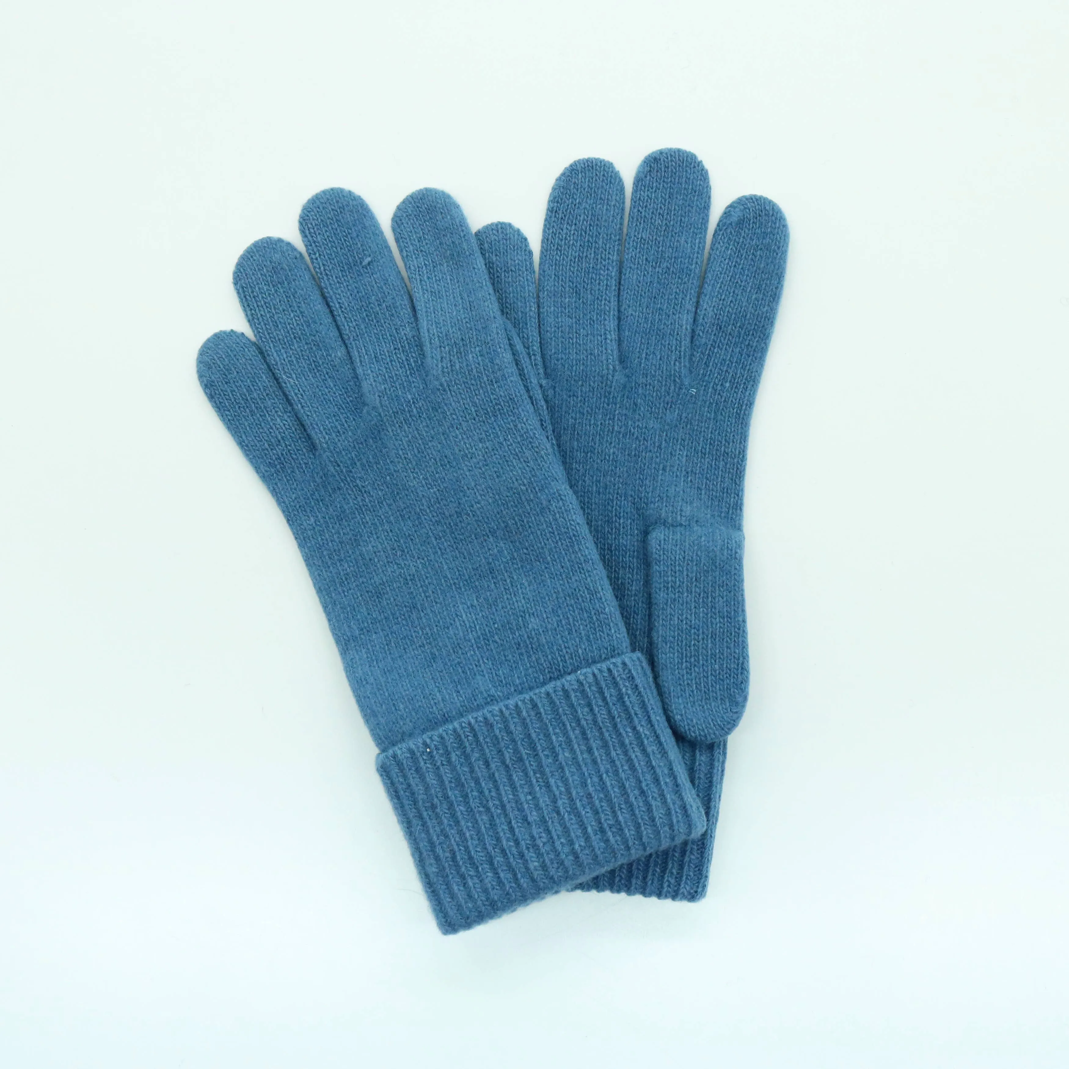 Cashmere Gloves With Ribbed Cuff: Sulfur