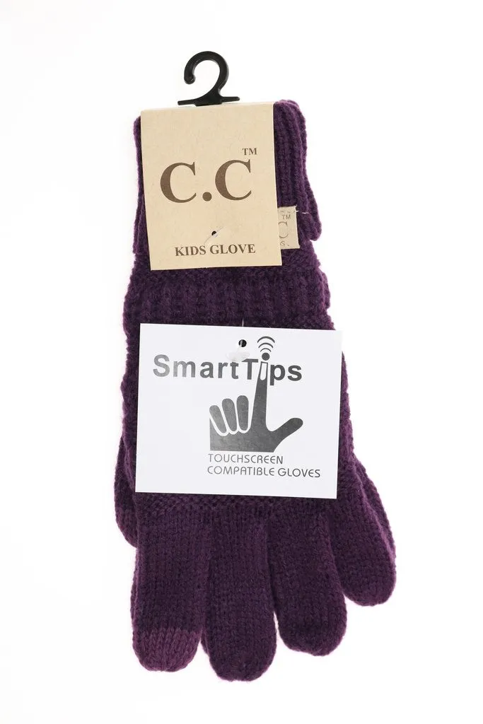 C.C Gloves With Smart Tip Finger! Kids Sizes!