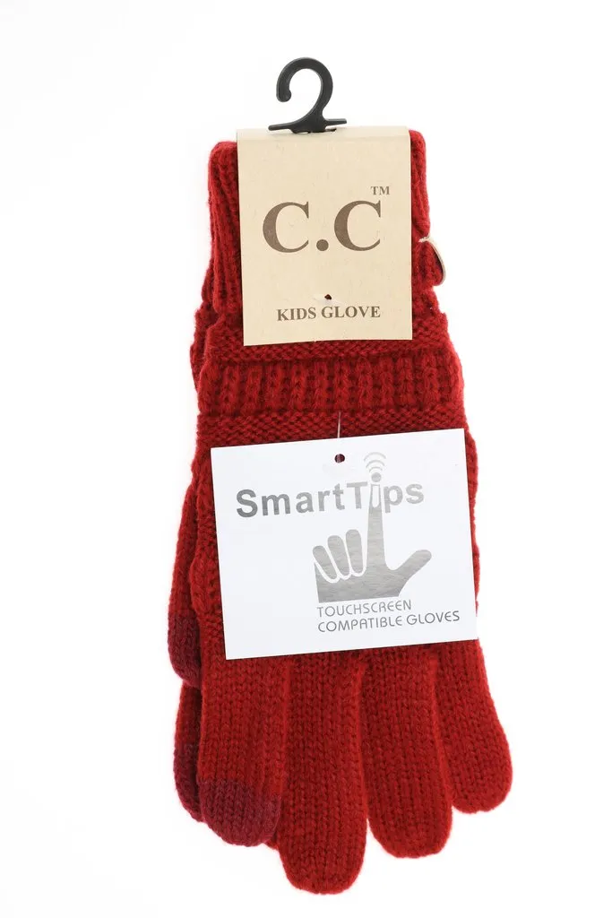 C.C Gloves With Smart Tip Finger! Kids Sizes!
