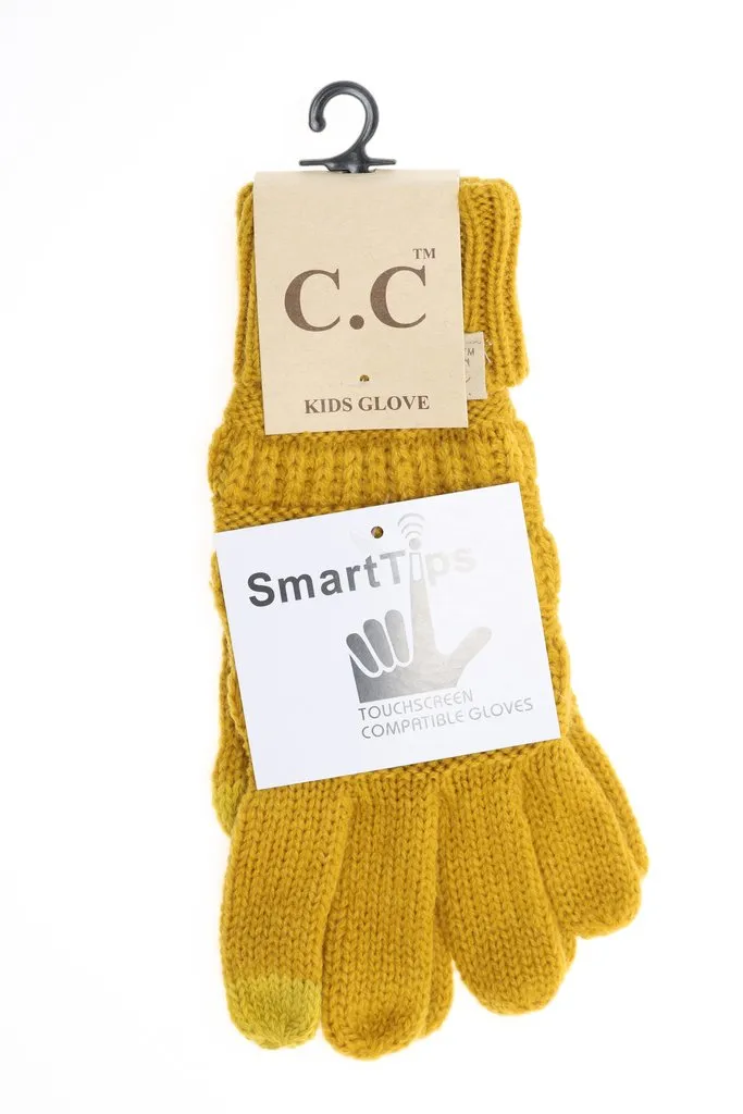 C.C Gloves With Smart Tip Finger! Kids Sizes!