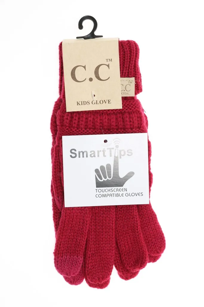 C.C Gloves With Smart Tip Finger! Kids Sizes!