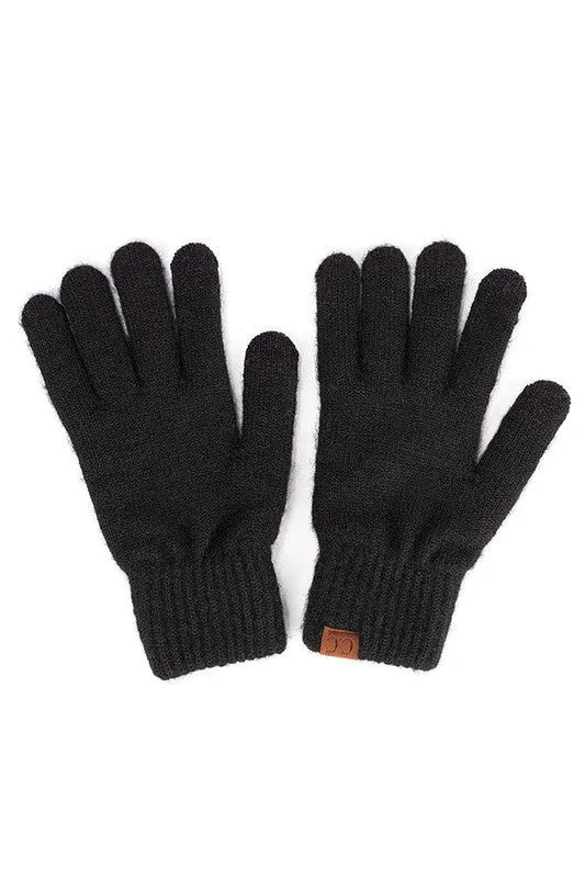 CC Heather Knit Smart Tips Gloves