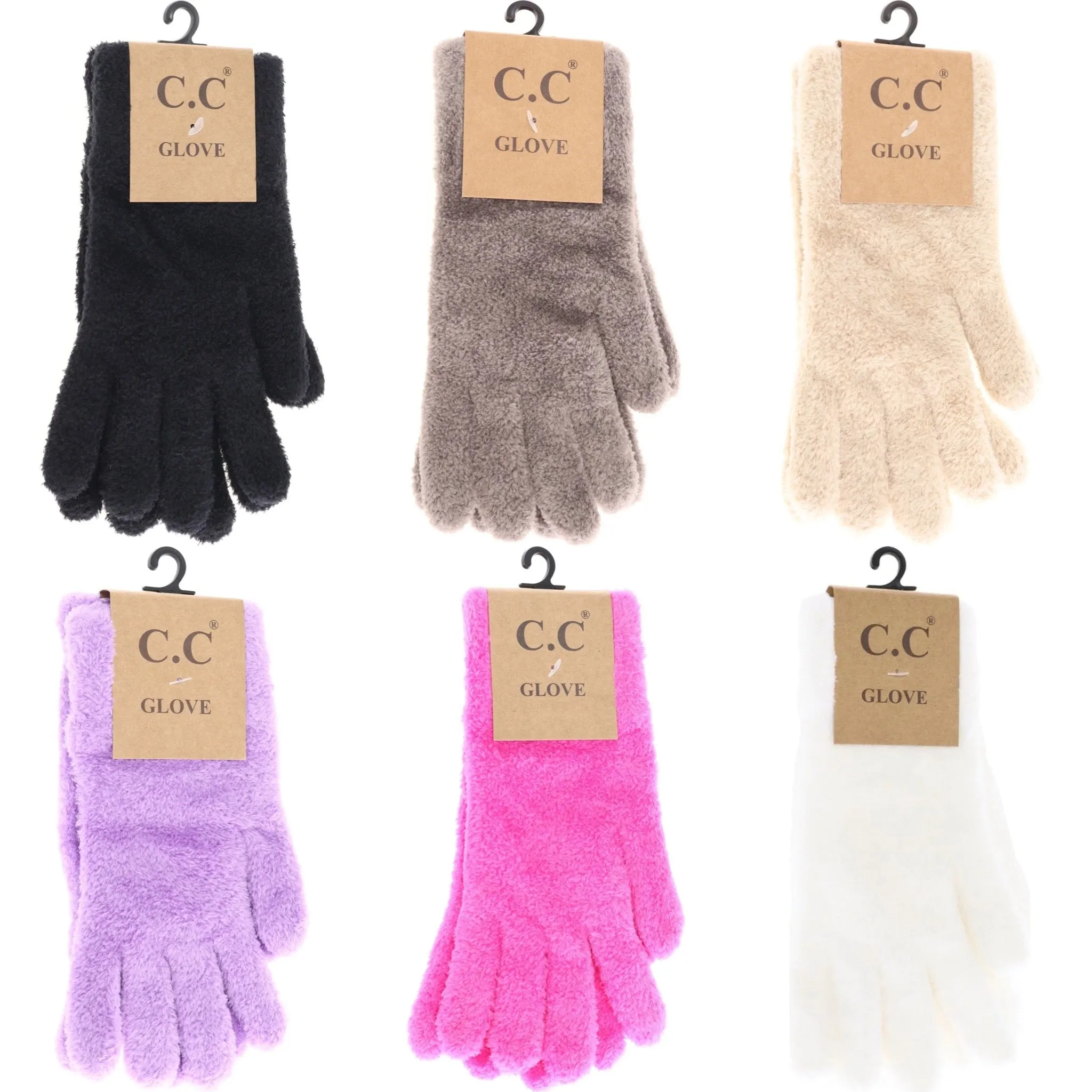 C.C Plush Terry Chenille Gloves