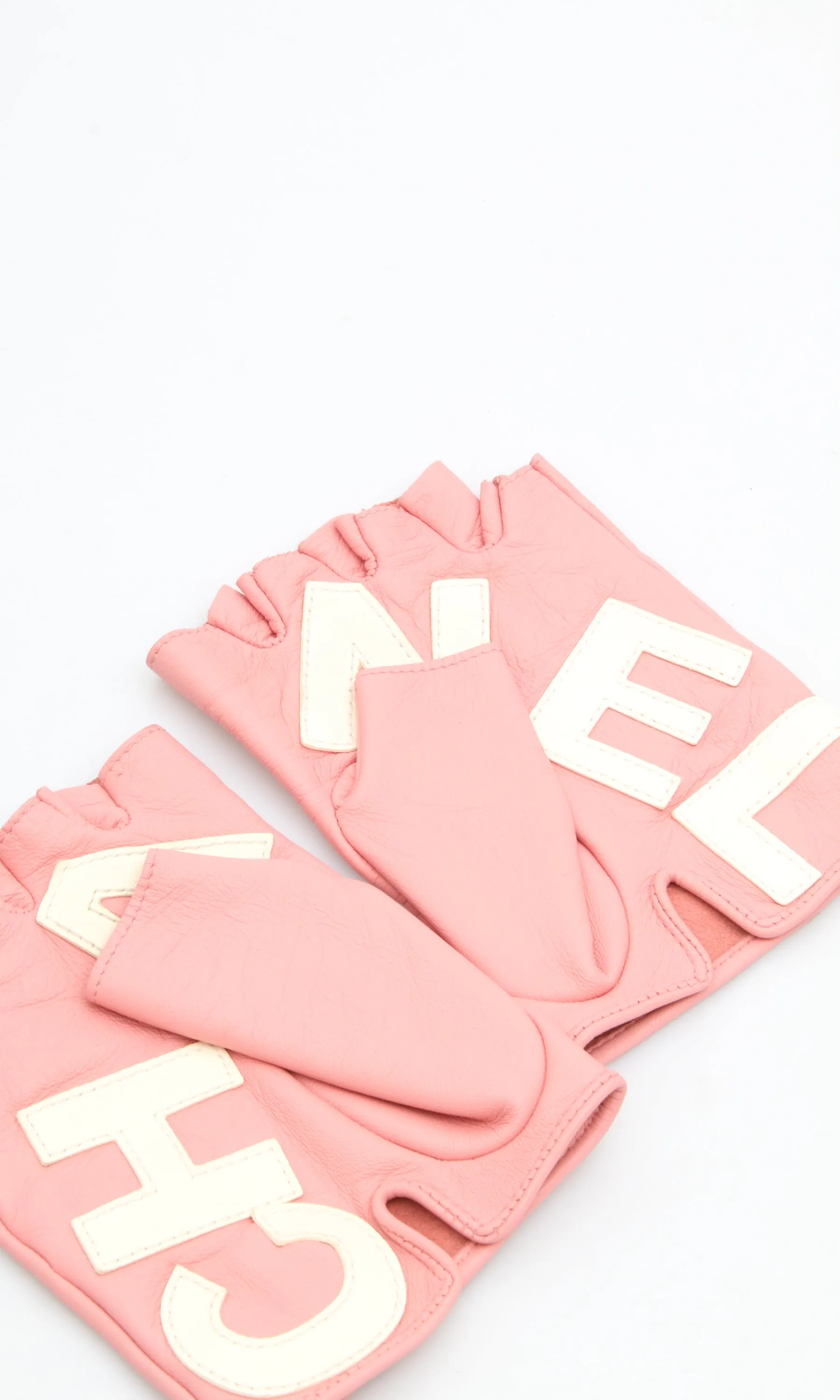 Chanel Lambskin Fingerless Gloves