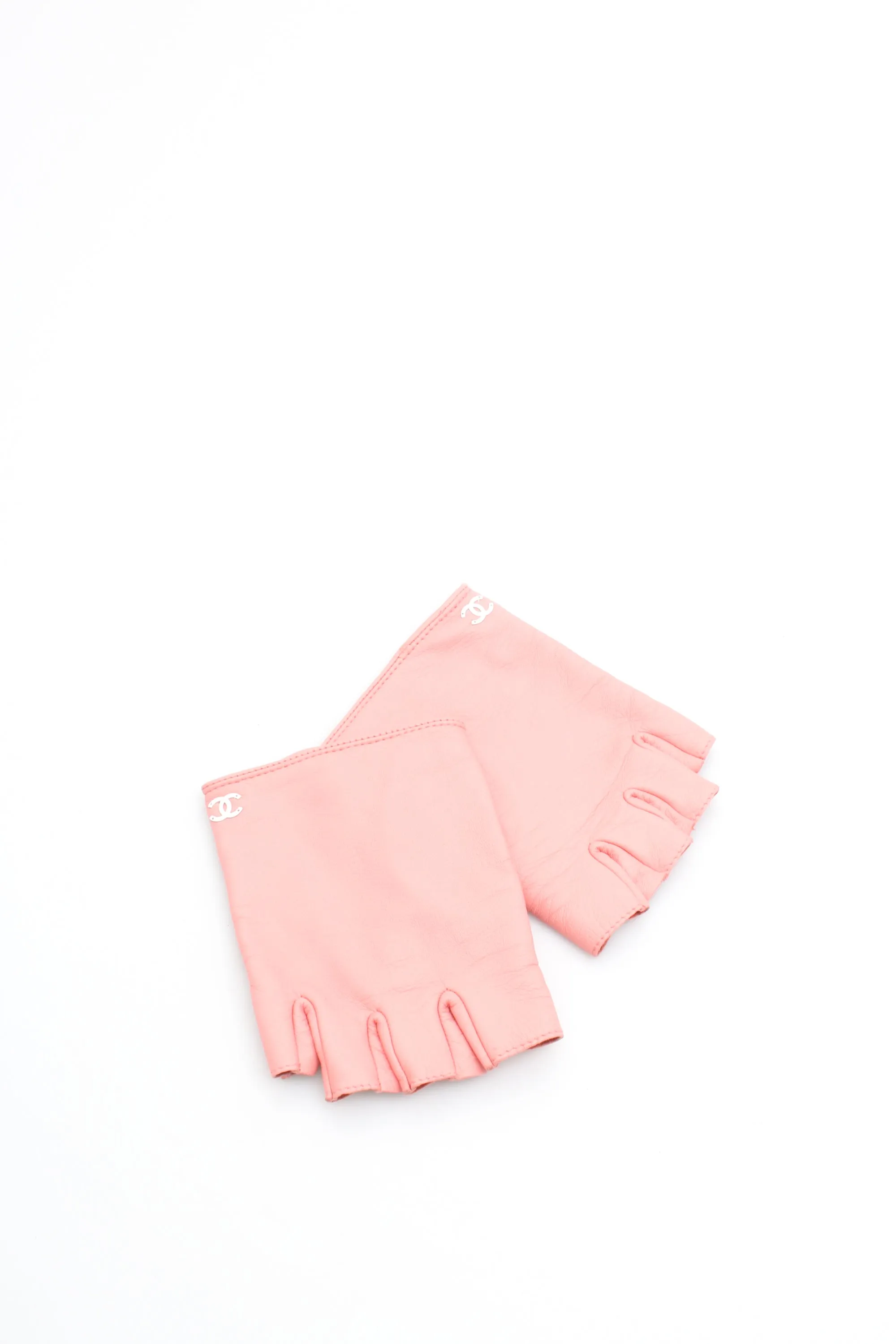 Chanel Lambskin Fingerless Gloves