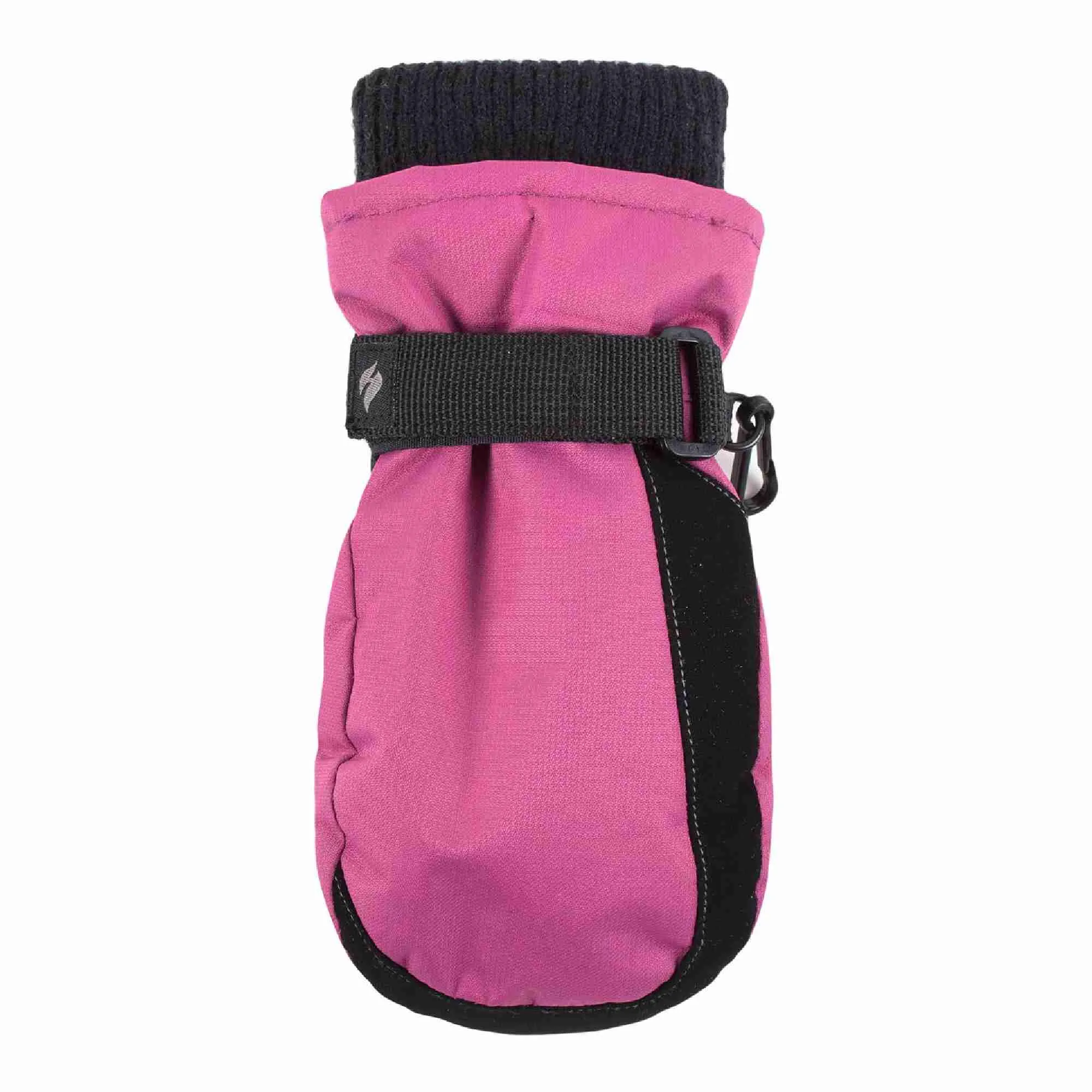 Childrens Soft Shell Winter Fleece Lined Waterproof Thermal Snow Ski Mittens