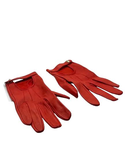 Christian Dior Red Leather Gloves UK S