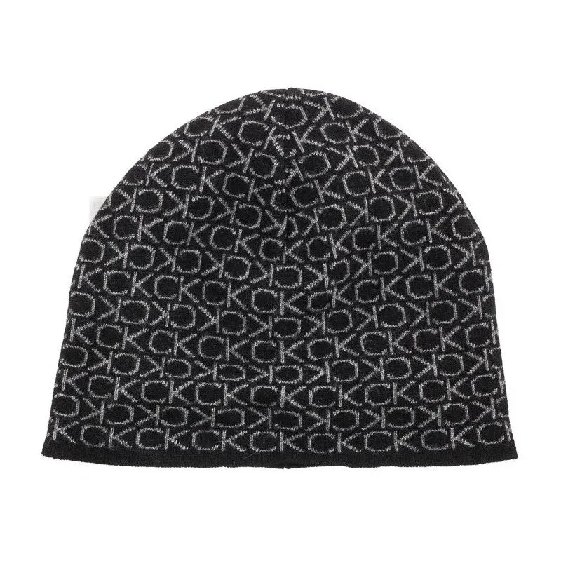 Ck Monogram Wool No Fold Beanie