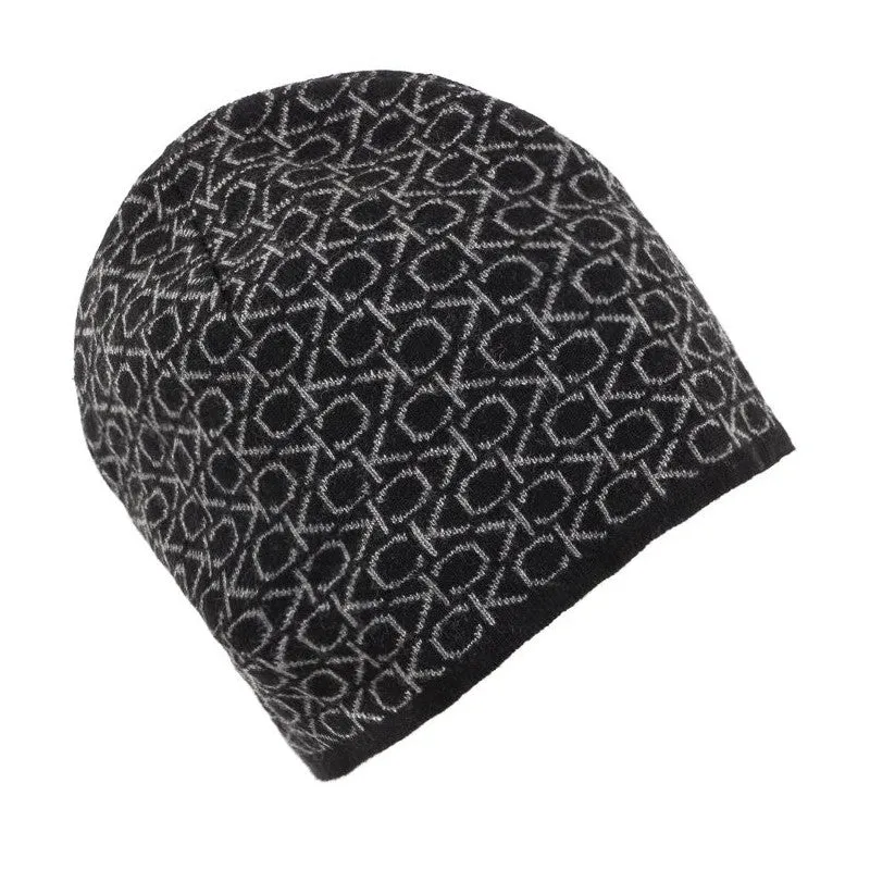Ck Monogram Wool No Fold Beanie