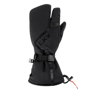 CKX Throttle Mittens 3-Fingers Leather/Fabric Snowmobile Winter Unisex