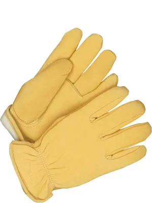 CL20-9-366-XL-Tan Gloves-BDG Lined Deerskin Driver