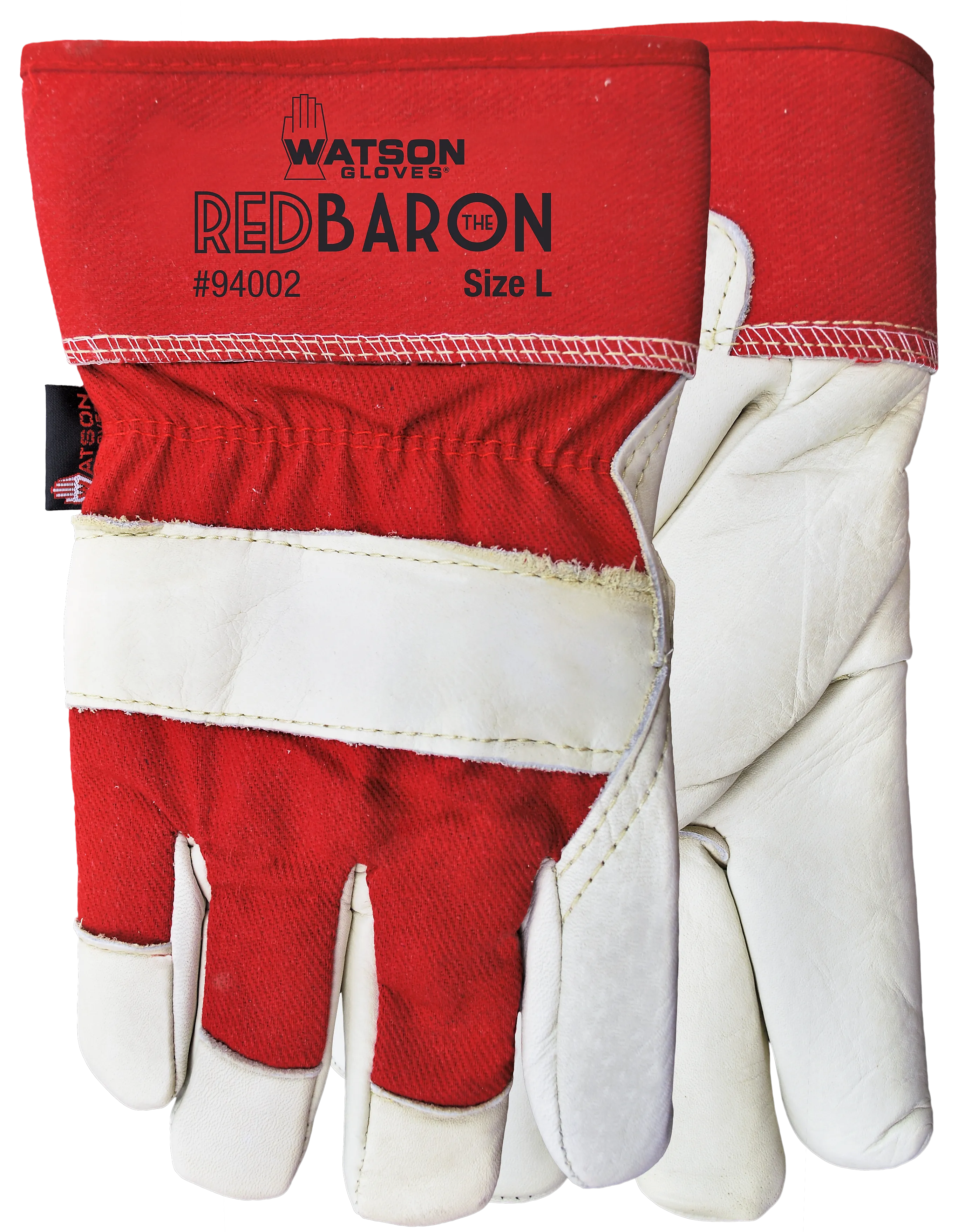 CL94002-L-Rd Baron Gloves Watson Red Baron Sherpa Lined