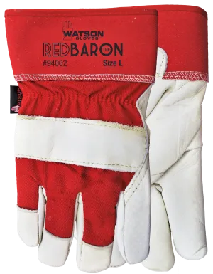 CL94002-XL-Rd Baron Gloves Watson Red Baron Sherpa Lined