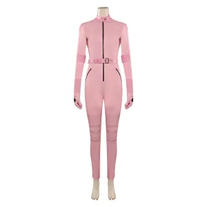 Cosplay Costume Jumpsuit Gloves Belt Outfits Halloween Carnival Party Disguise Suit peach The Super Mario Bros. Movie