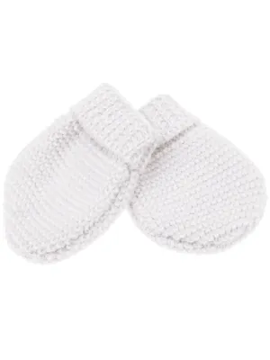 Cotton Knitted White Gloves/Mittens