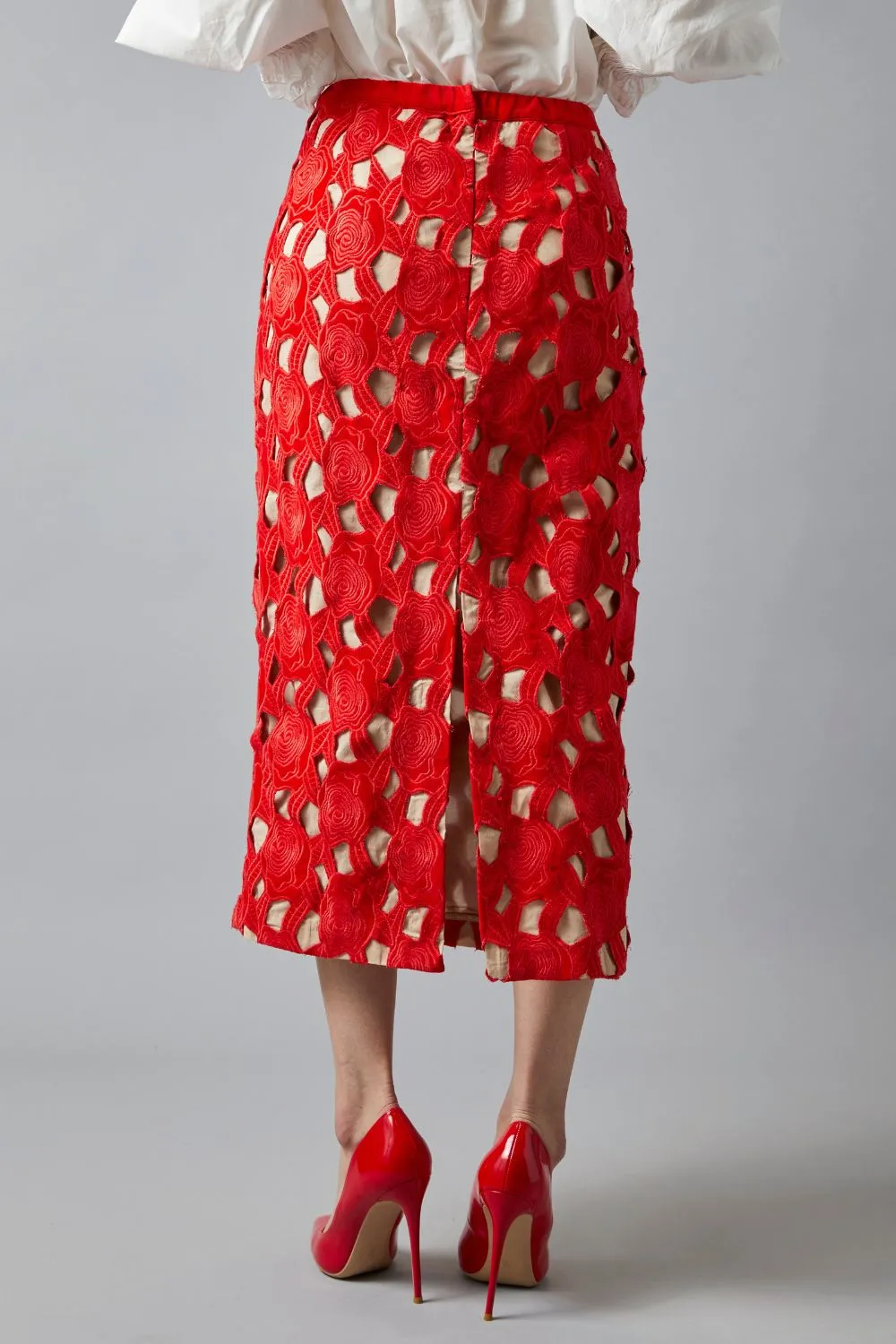 Cut Work Skirt