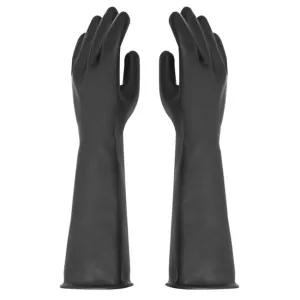 Cyclone 2023 24" Unlined Rubber Gloves, Size 11, Medium Weight, Pair