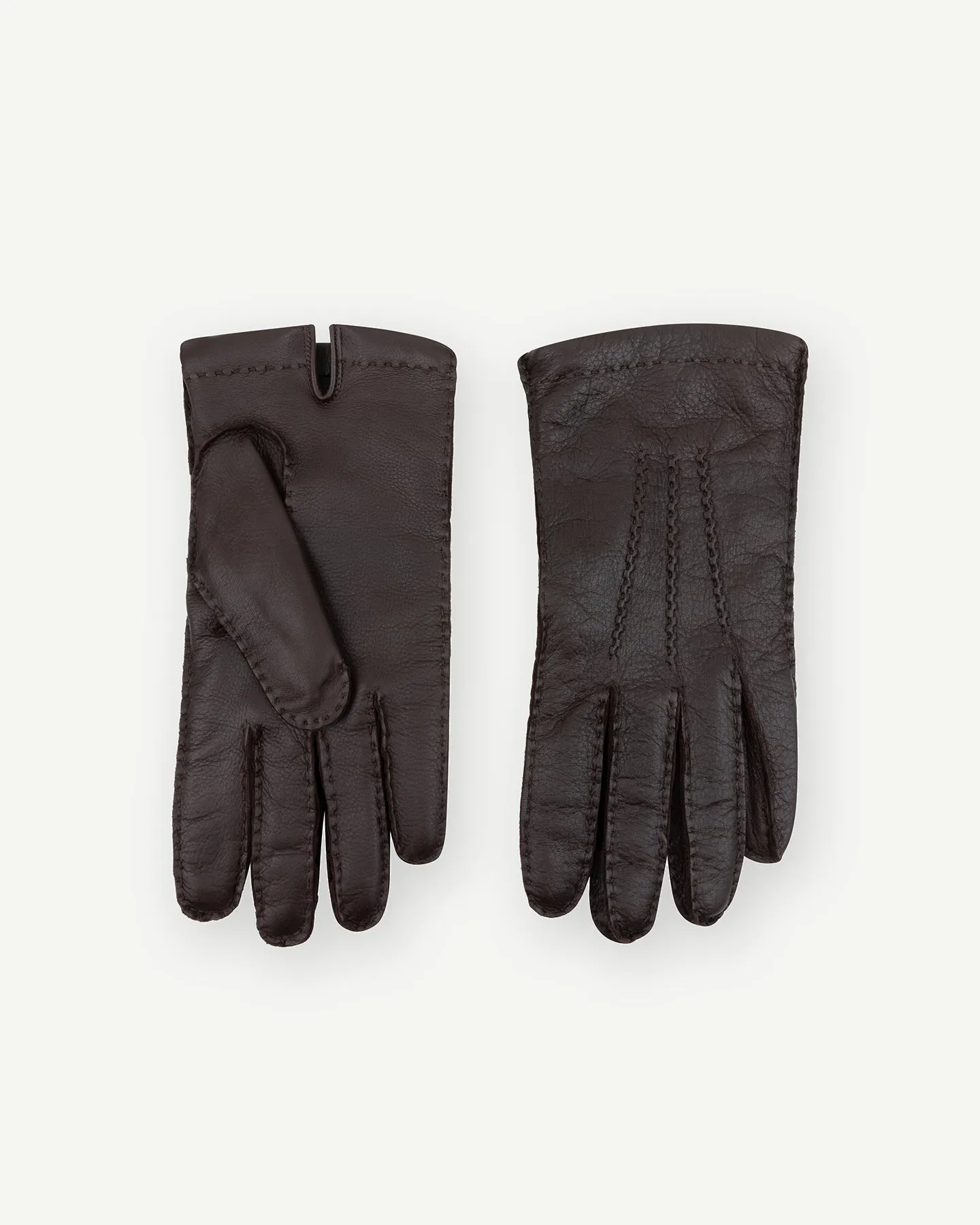 Dark Brown Deerskin Gloves