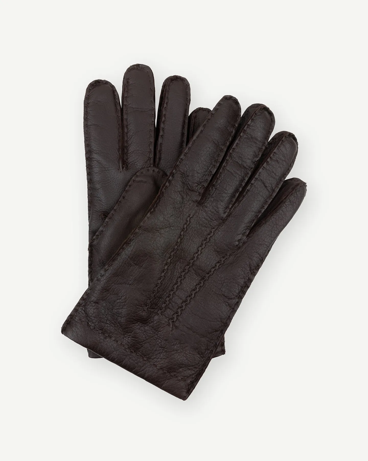 Dark Brown Deerskin Gloves