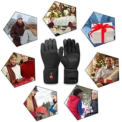Day Wolf Non-Slip Thin Heated Liner Gloves