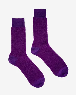 Decka Baby Alpaca & Merino Wool Socks - Purple