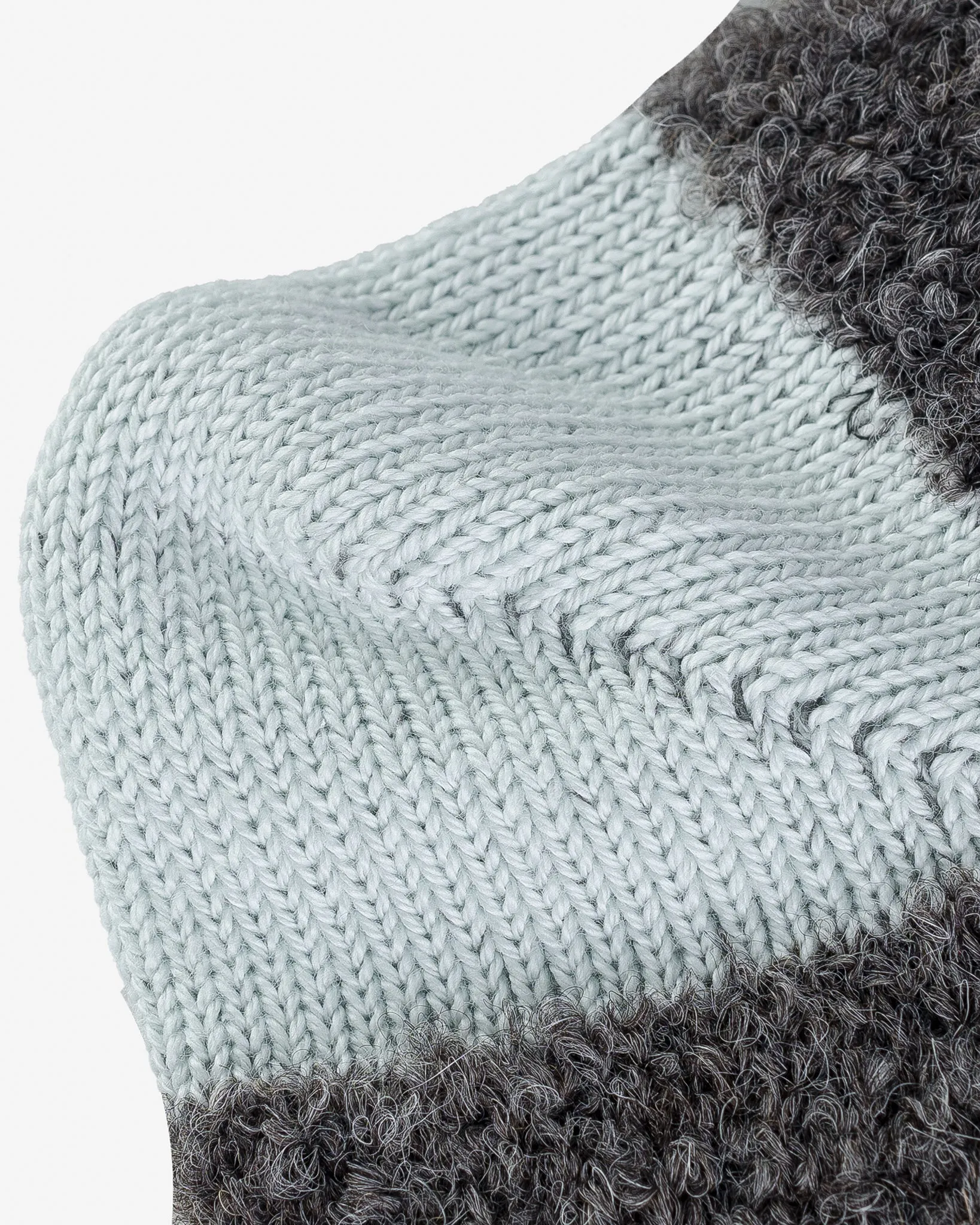 Decka Boucle Alpaca Socks - Grey