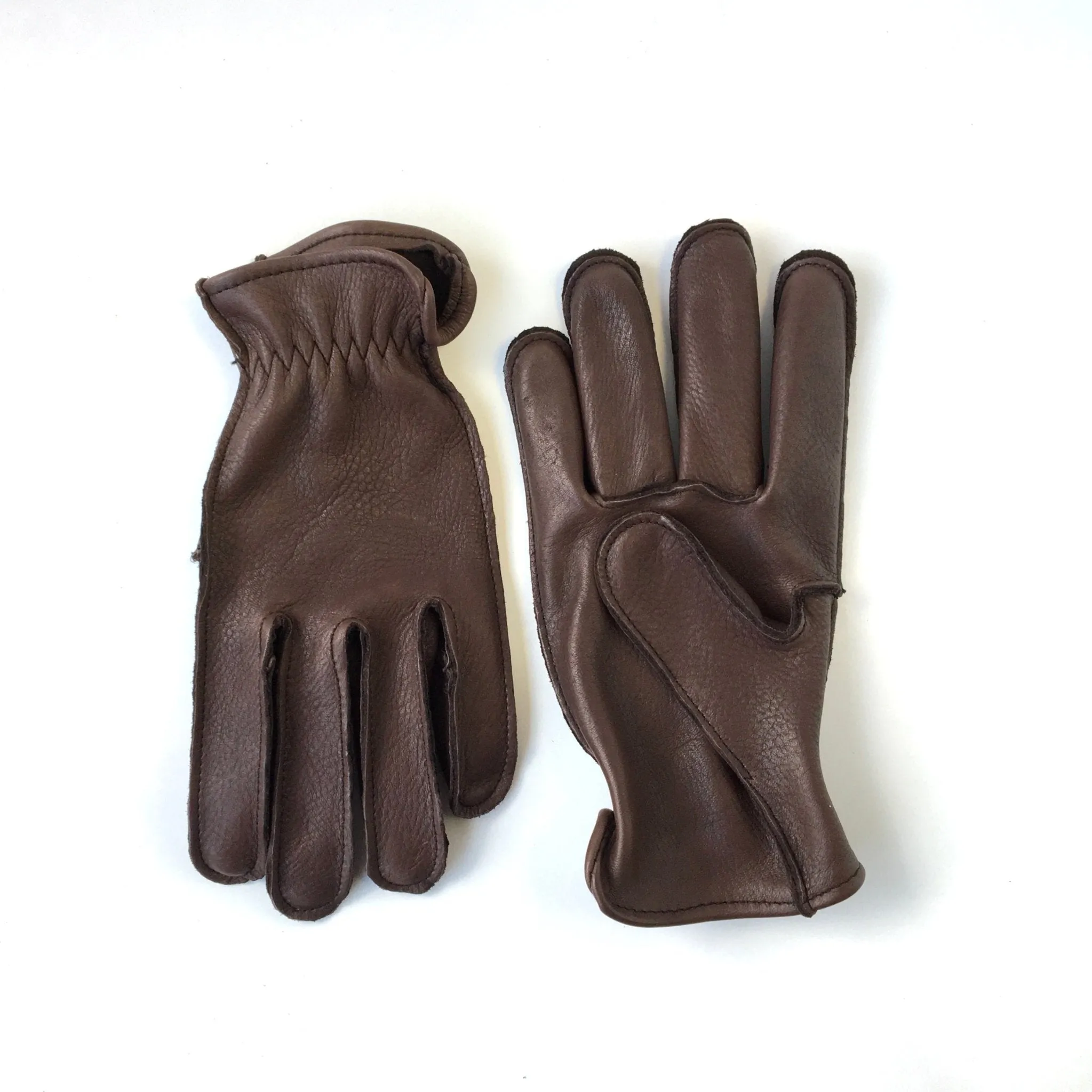 Deerskin Shorty: Outseam Leather Glove