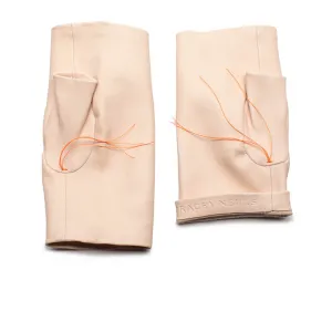 DRIVERS Pink | Fingerless Leather Gloves