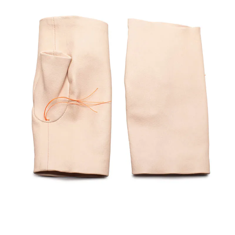 DRIVERS Pink | Fingerless Leather Gloves