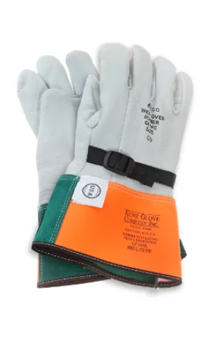Edwards Leather Protectors for Rubber Gloves, 14" Goatskin