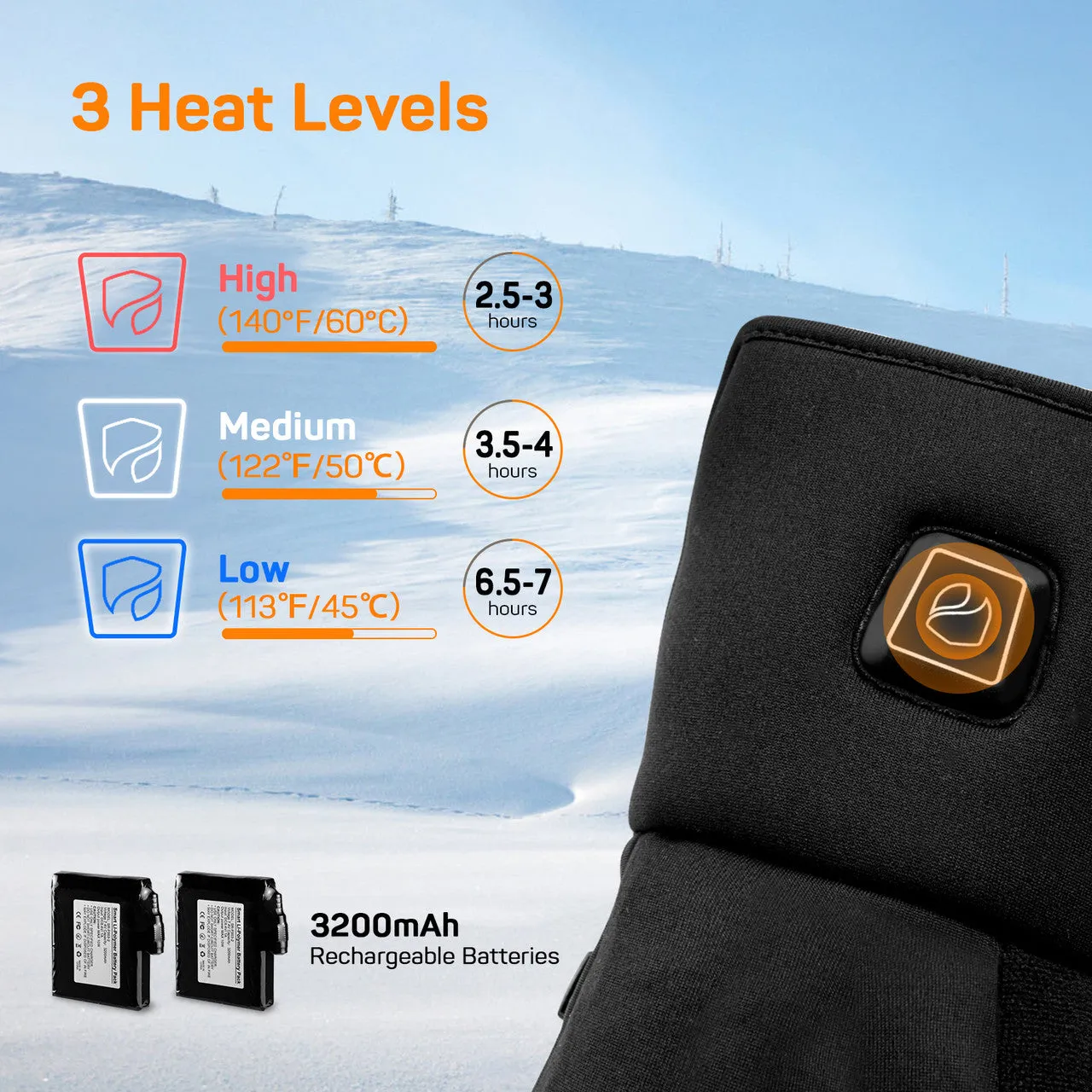 Electric Unisex Heated Gloves