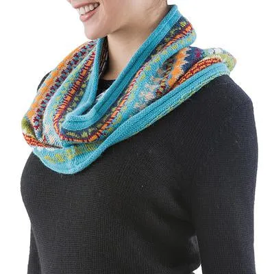 ‘Fantasy' Alpaca Striped Set (scarf, hat, & gloves)
