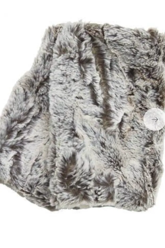 Faux fur gloves