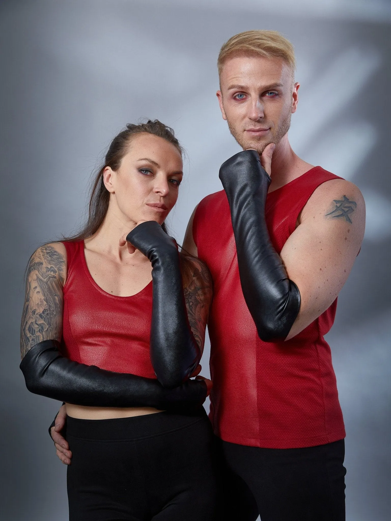 FG40-PU Black fingerless gloves
