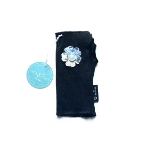 Fingerless Mittens Short, Black Merino Wool | 072