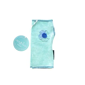 Fingerless Mittens Short, Green Merino Wool | 092