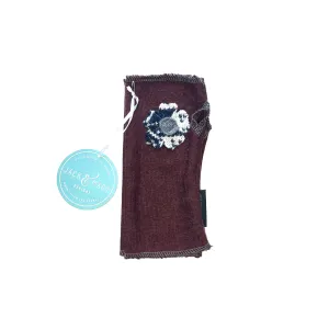 Fingerless Mittens Short, Maroon Merino Wool | 098