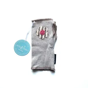 Fingerless Mittens Short, Neutral Merino Wool | 084