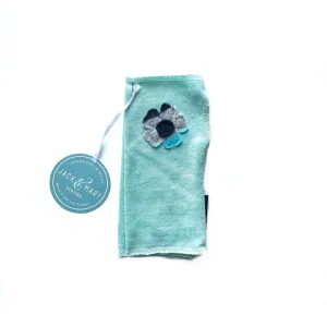 Fingerless Mittens Short, Turquoise Merino Wool | 007