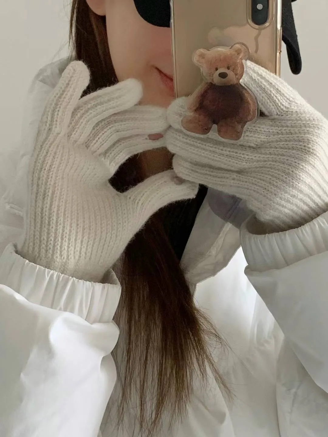 FINGERS HOLE TOUCH GLOVES