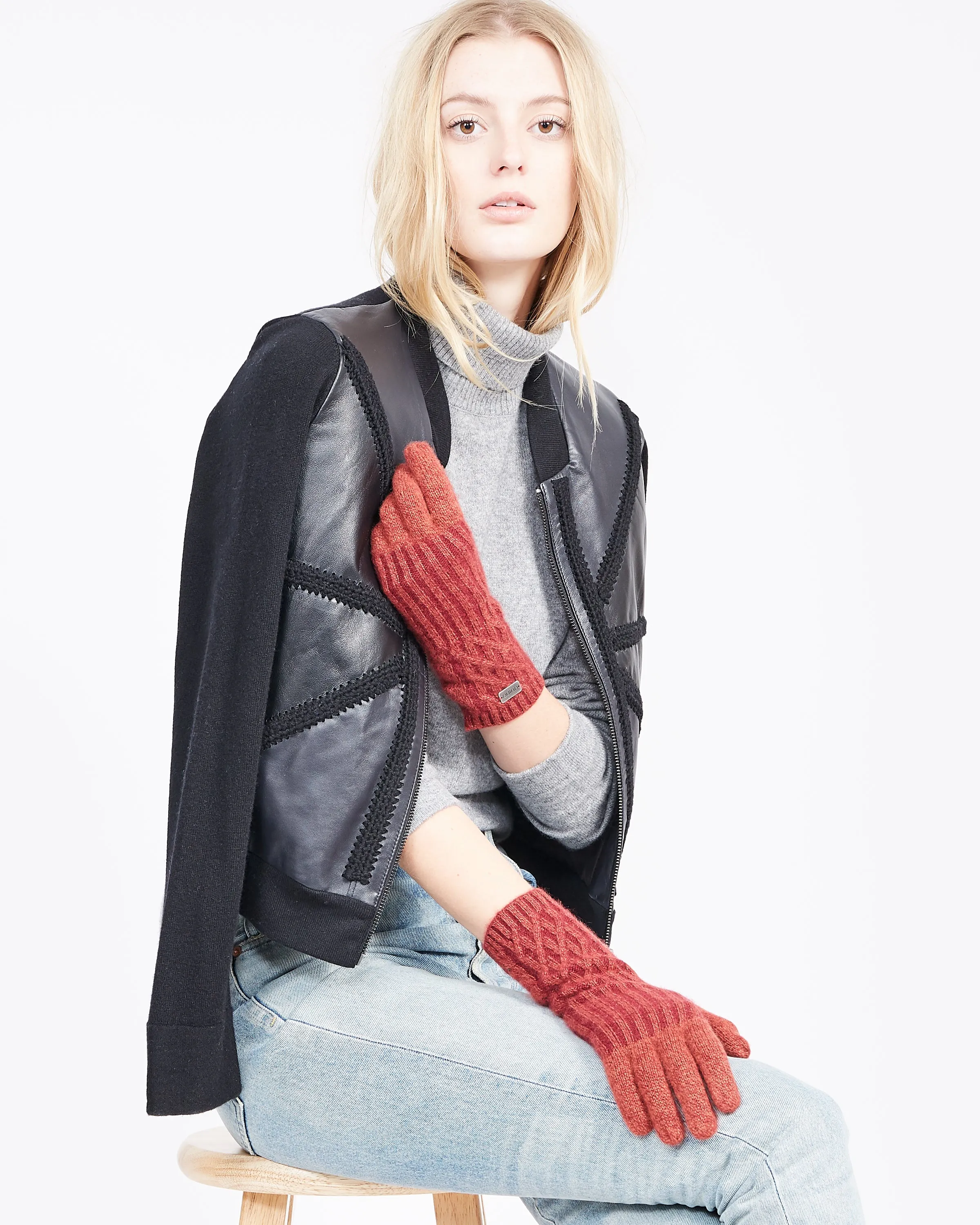 Fiora Cashmere Cable Glove