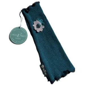 Fit & Flare Fingerless - Blue with Purple Flower - 42