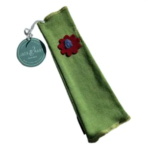 Fit & Flare Fingerless - Lime Green with Red Flower - 31