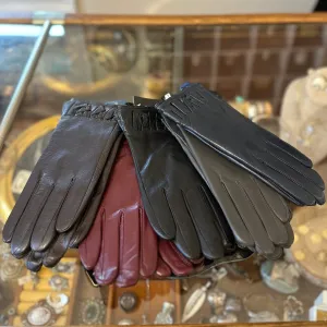 Fleece Lined Leather Gloves